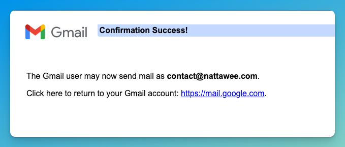 ตอบกลับอีเมลด้วย Custom Email Address ผ่านการตั้งค่า SMTP บน Gmail 4.10.2