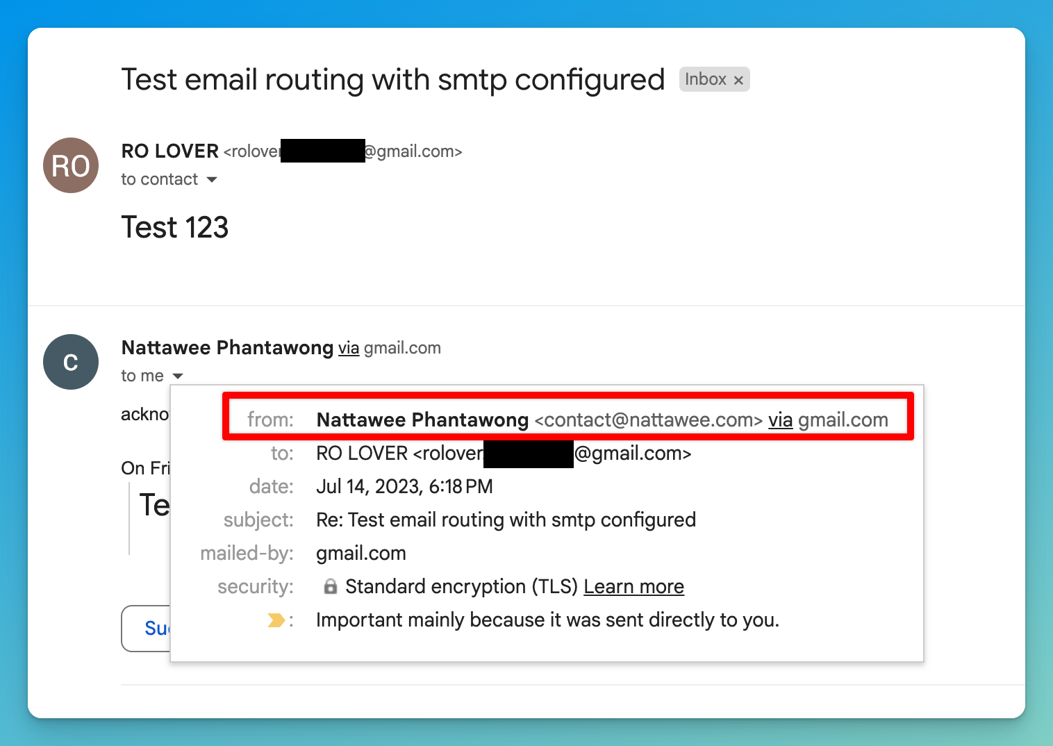 ตอบกลับอีเมลด้วย Custom Email Address ผ่านการตั้งค่า SMTP บน Gmail 4.13.2