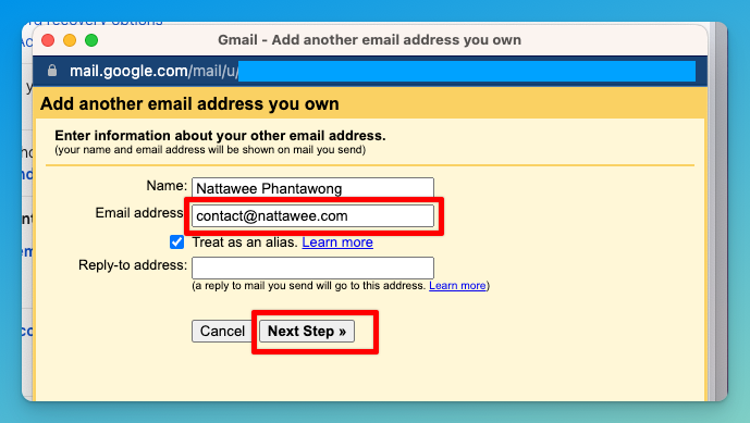 ตอบกลับอีเมลด้วย Custom Email Address ผ่านการตั้งค่า SMTP บน Gmail 4.8