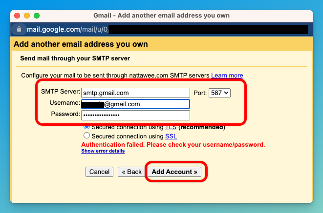 ตอบกลับอีเมลด้วย Custom Email Address ผ่านการตั้งค่า SMTP บน Gmail 4.9